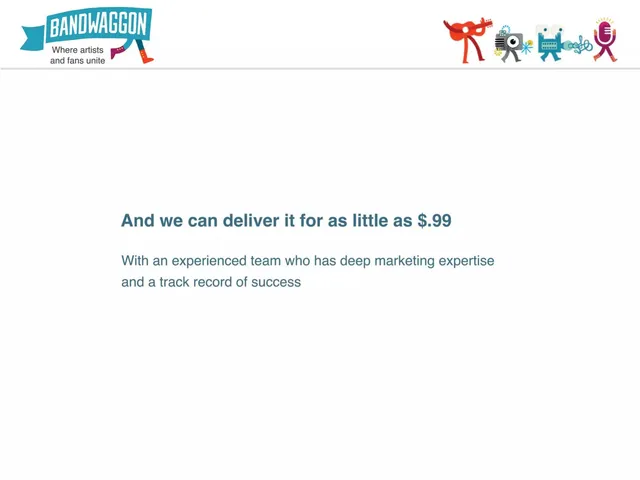 Business model / revenue streams slide 3 from Bandwaggon