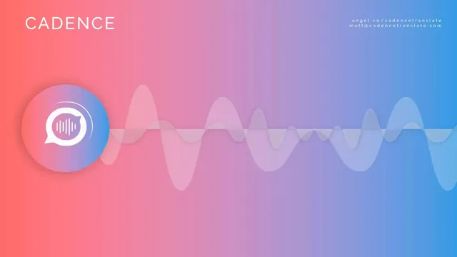 Cadence pitch deck cover