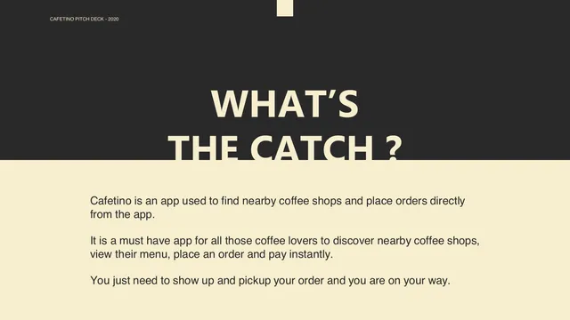 Product / solution slide 2 from Cafetino