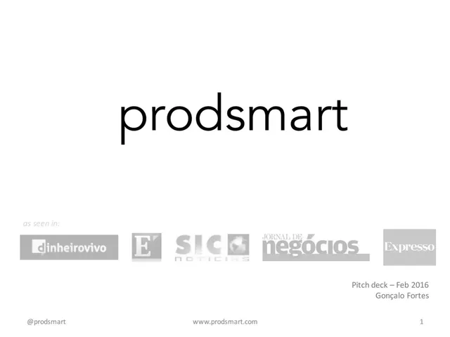 Prodsmart pitch deck cover