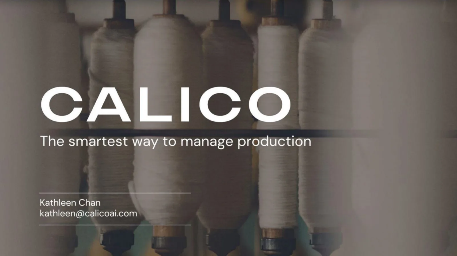 Calico pitch deck slide