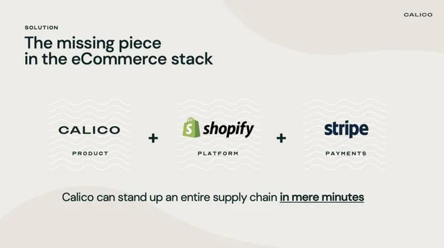 Product / solution slide 3 from Calico