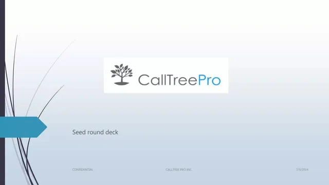 CallTree Pro Inc pitch deck cover