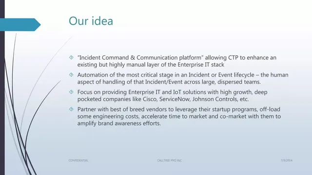 Product / solution slide 2 from CallTree Pro Inc