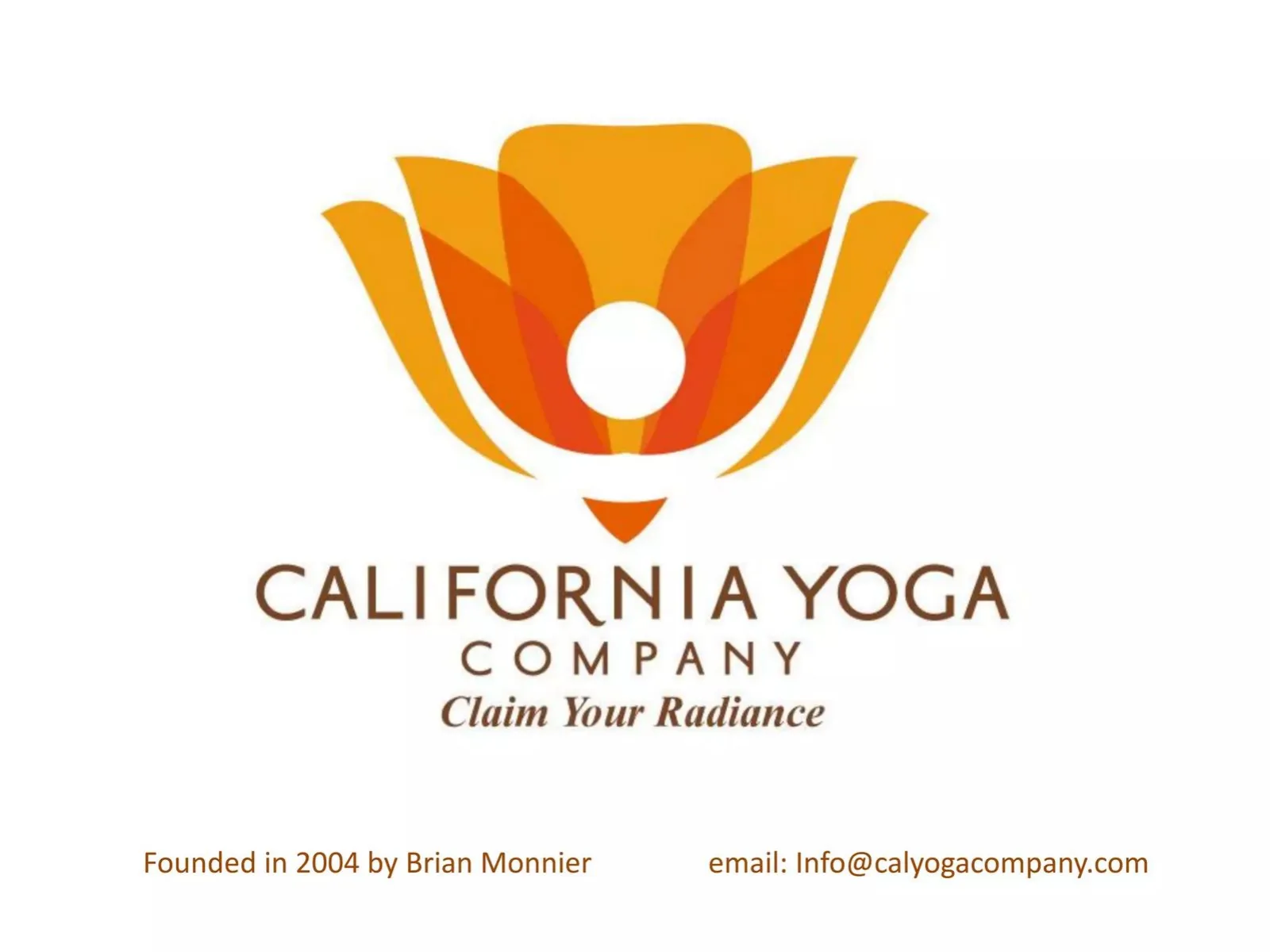California Yoga Company (Calyoga) pitch deck slide