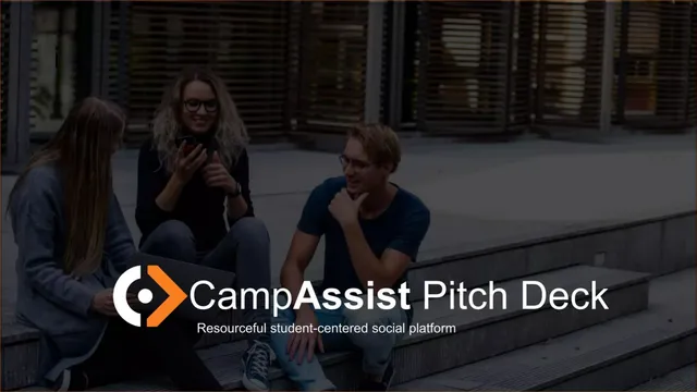 CampAssist pitch deck cover