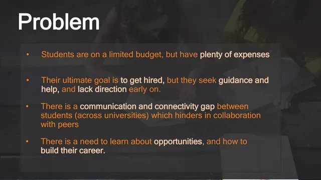 Problem slide 2 from CampAssist