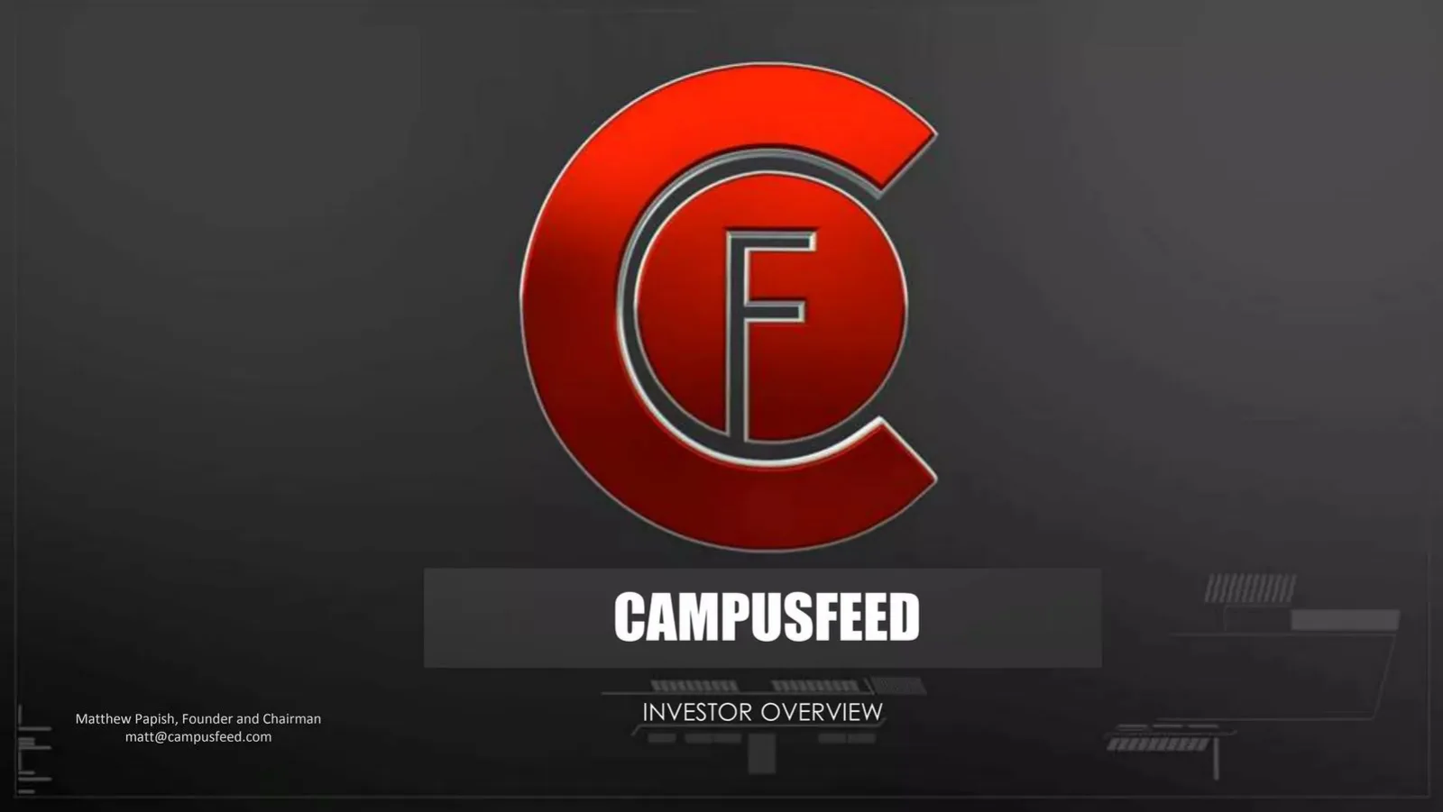 CampusFeed pitch deck slide