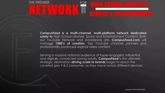 Company overview slide 2 from CampusFeed