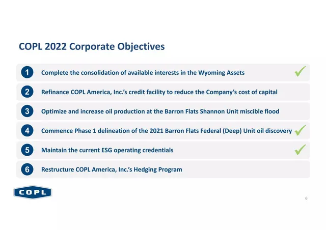 Roadmap slide 6 from Canadian Overseas Petroleum Limited