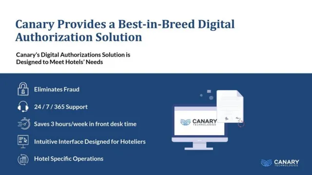 Product / solution slide 10 from Canary Technologies