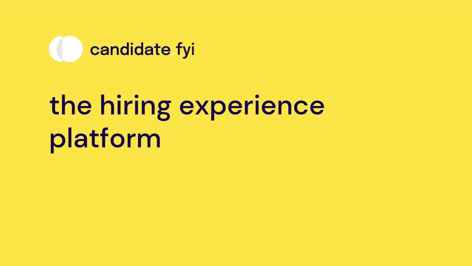 Candidate.fyi pitch deck slide