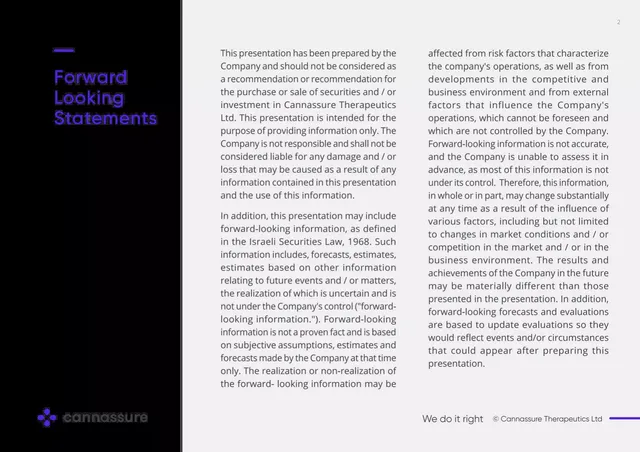Disclaimer slide 2 from Cannassure