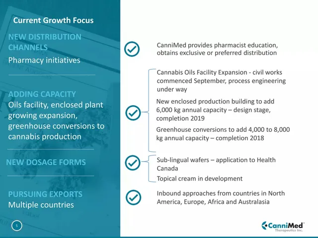 Roadmap slide 6 from CanniMed Therapeutics Inc.