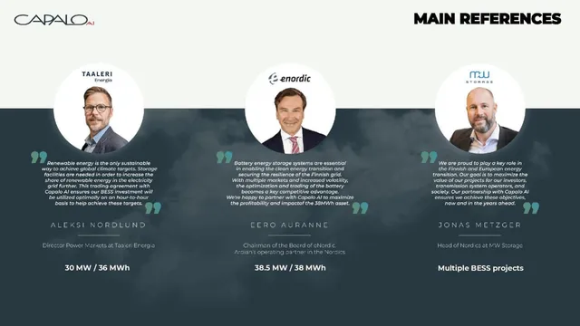 Reviews / testimonials / feedback slide 10 from Capalo AI