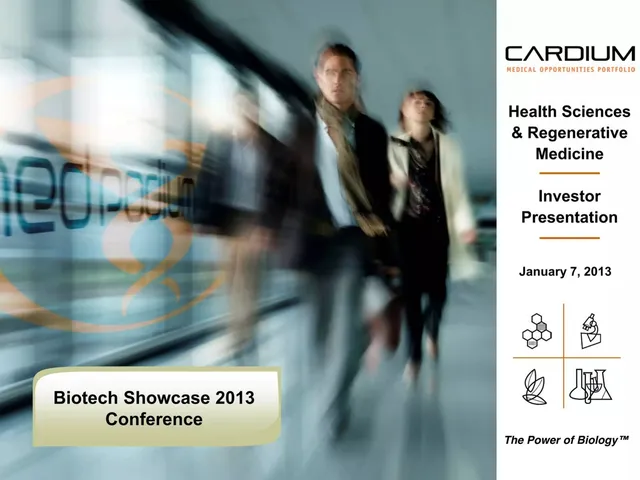 Cardium Therapeutics pitch deck cover