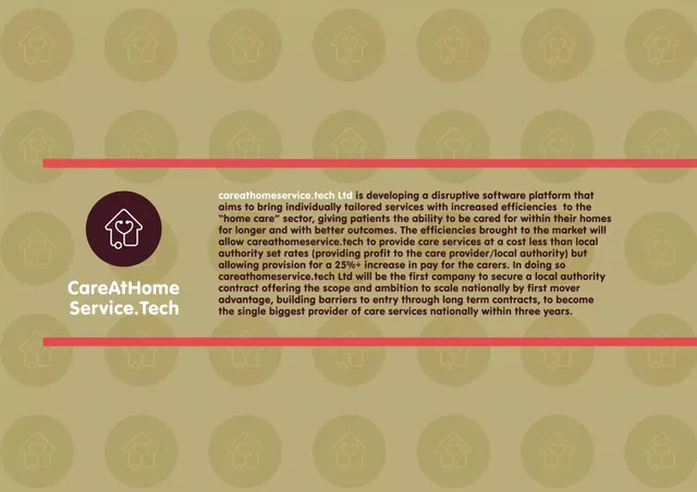 Product / solution slide 2 from CareAtHomeService.Tech Ltd