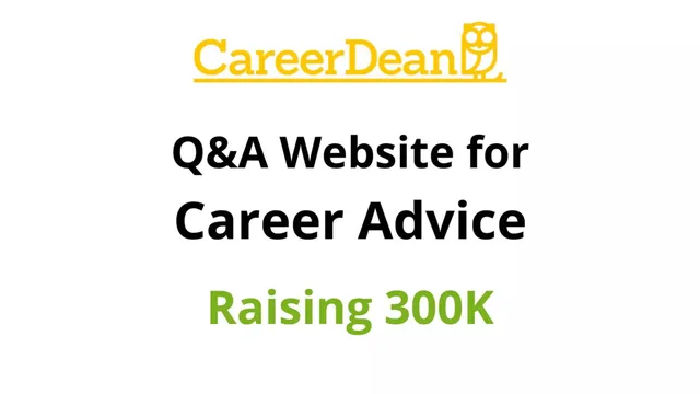 CareerDean pitch deck cover