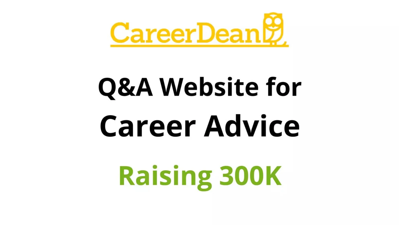 CareerDean pitch deck slide
