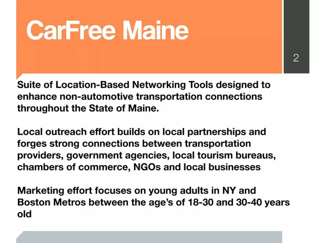 Go-to-market strategy slide 2 from CarFree Maine