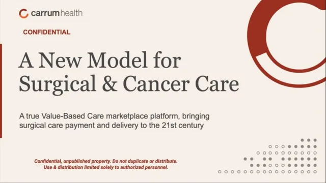 Carrum Health pitch deck cover