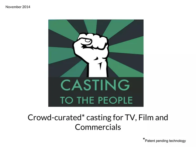 Casting to the People pitch deck cover