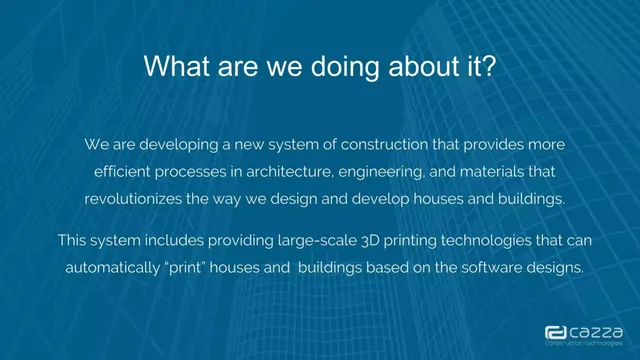 Product / solution slide 7 from Cazza