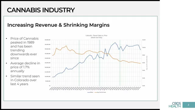 Market analysis / overview slide 3 from CBDS Health Inc. (with GrowBuddy)