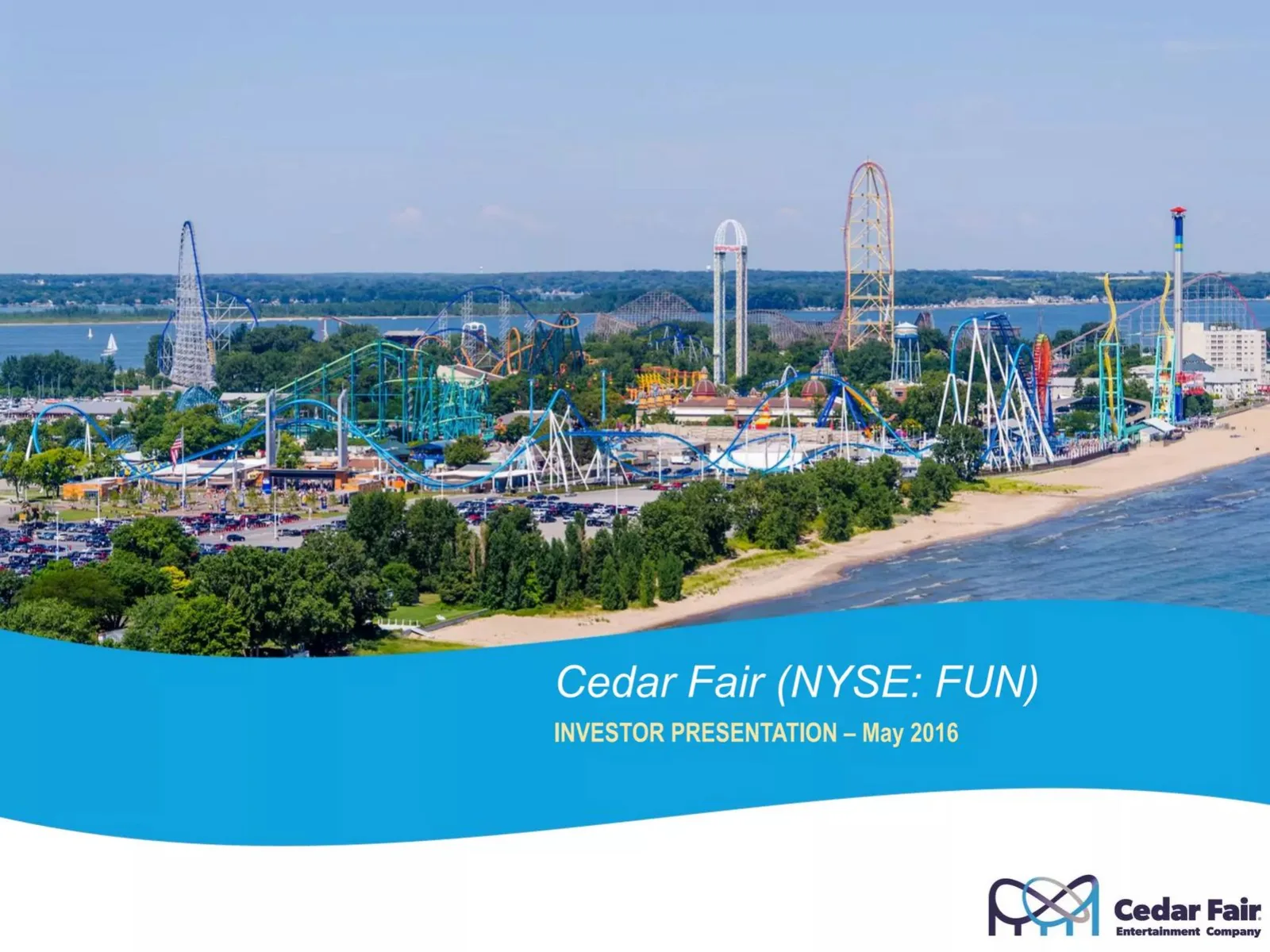 Cedar Fair (NYSE: FUN) pitch deck slide