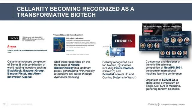Traction slide 10 from Cellarity