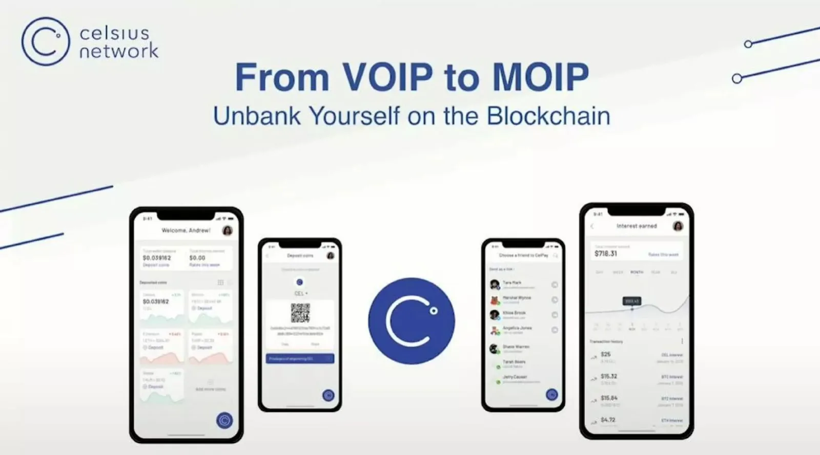 Celsius Network pitch deck slide
