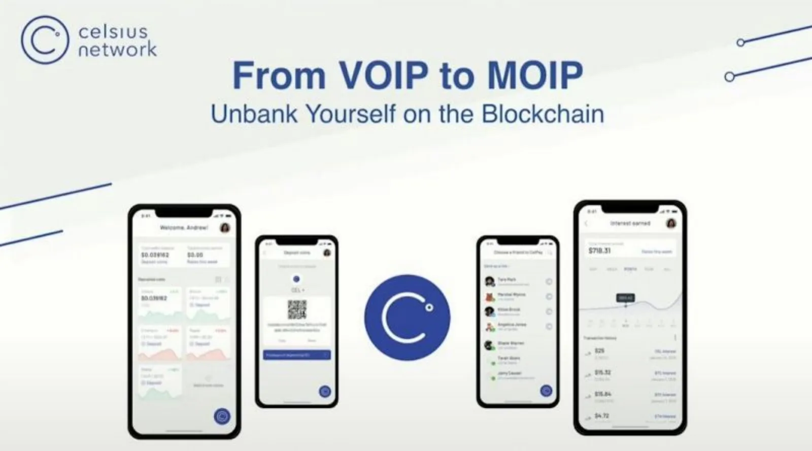 Celsius Network pitch deck slide