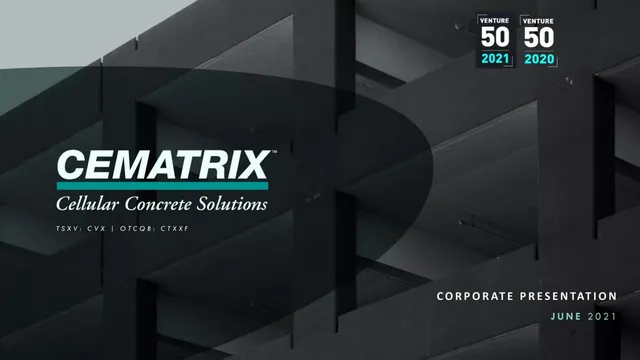 Cematrix pitch deck cover