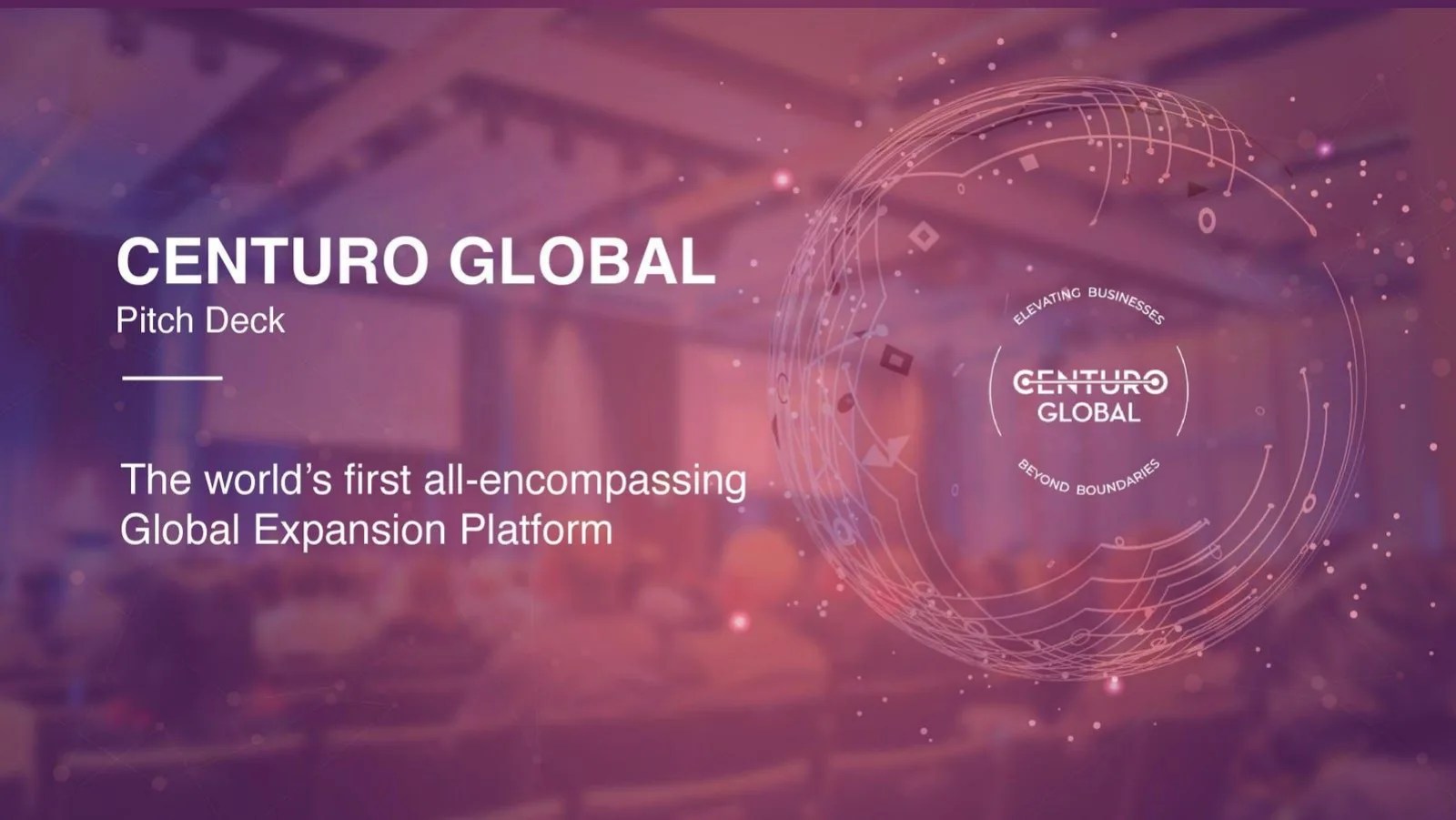 Centuro Global pitch deck slide