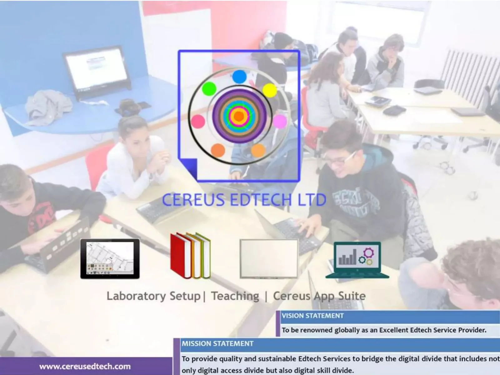 Cereus Edtech Ltd pitch deck slide