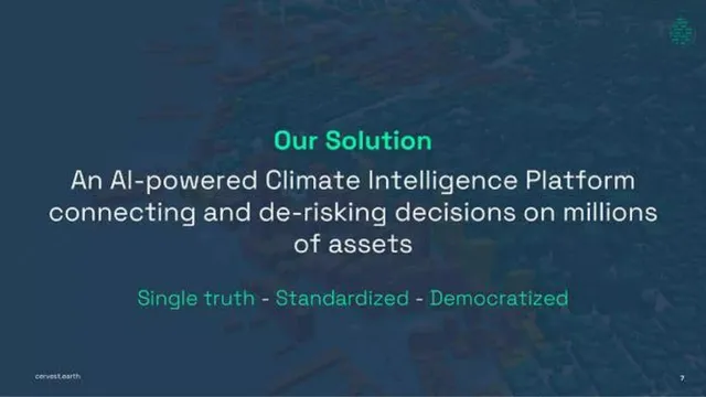 Product / solution slide 7 from Cervest