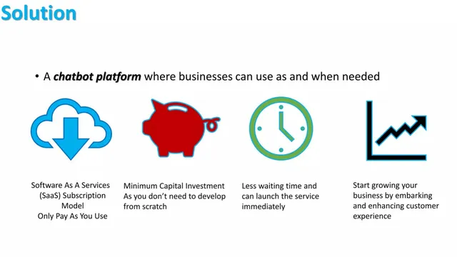 Product / solution slide 3 from Chatterbot