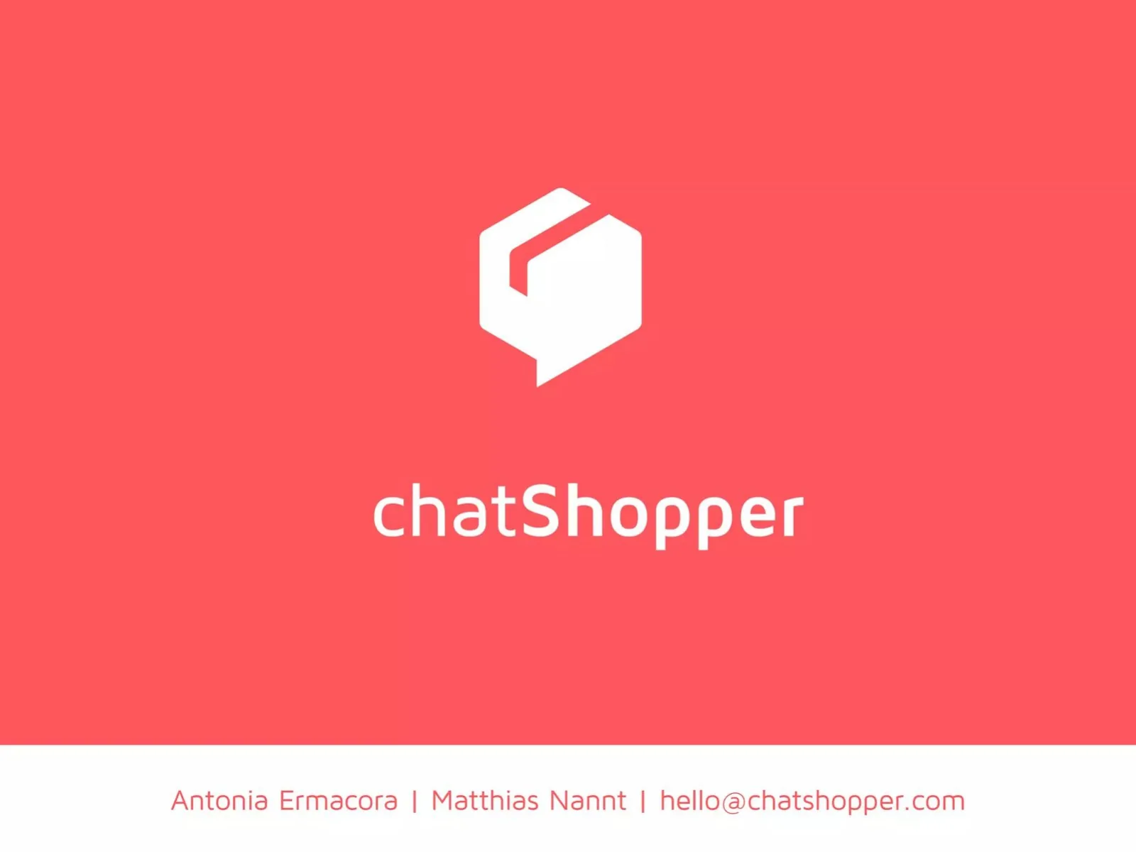 chatShopper pitch deck slide