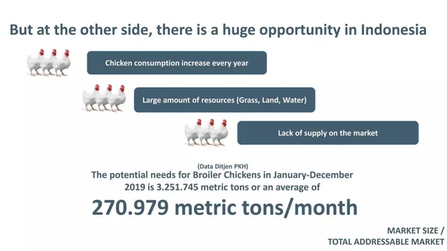Market sizing / opportunity slide 4 from Chick in