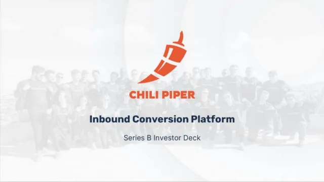 Chili Piper pitch deck cover