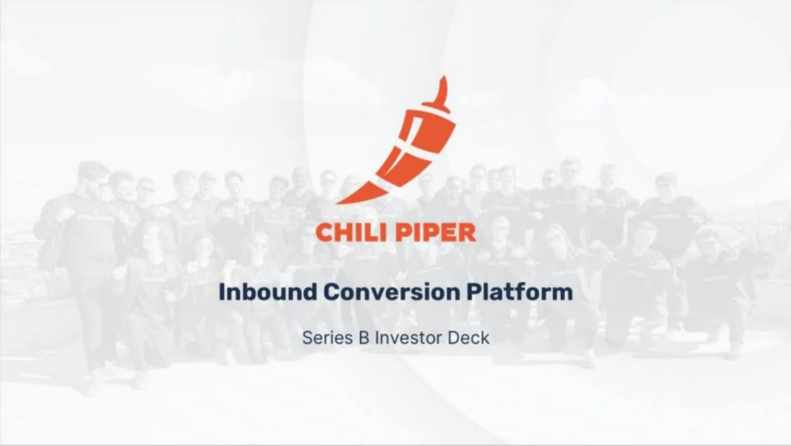 Chili Piper pitch deck slide