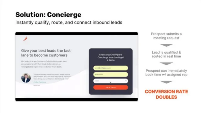 Product / solution slide 7 from Chili Piper