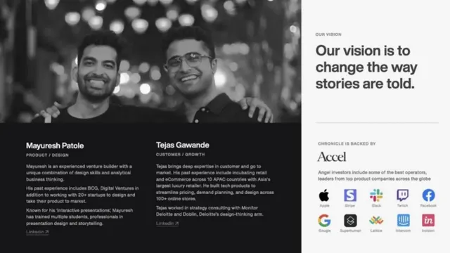 Chronicle pitch deck cover