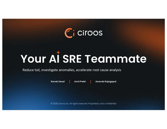 Ciroos pitch deck cover
