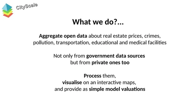 Product / solution slide 6 from CityScale