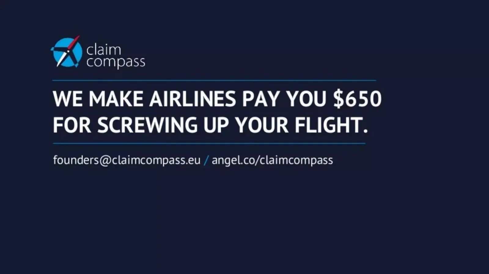 ClaimCompass pitch deck slide