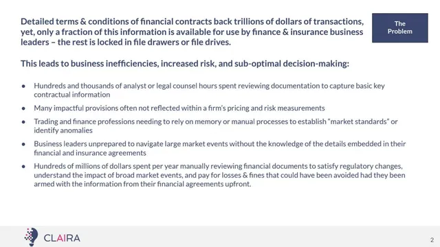 Problem slide 3 from Claira