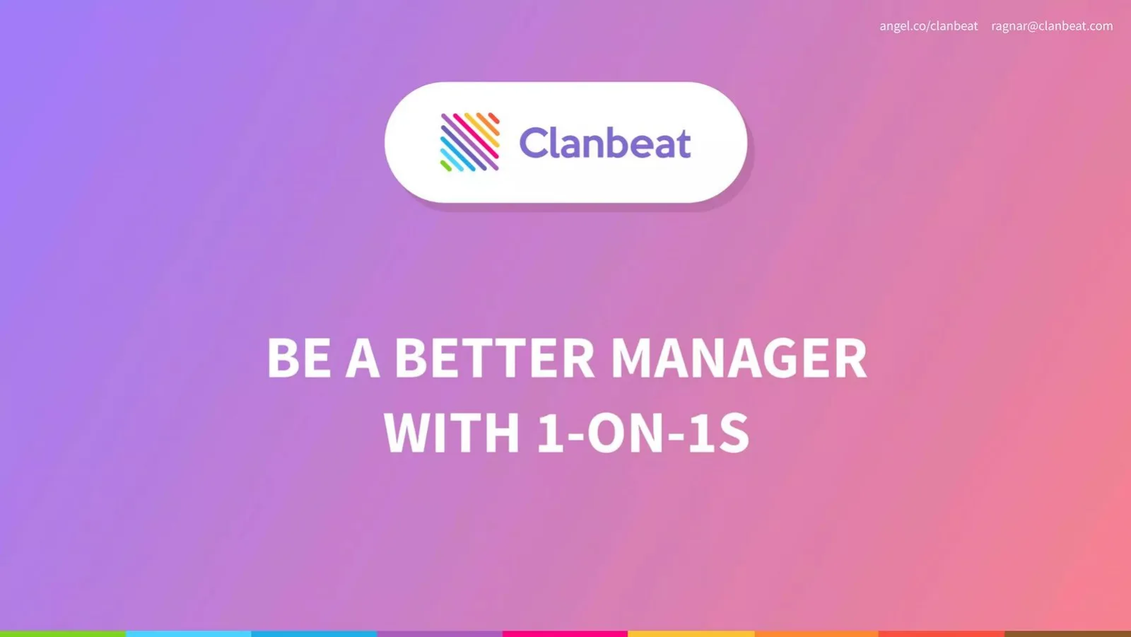 Clanbeat pitch deck slide