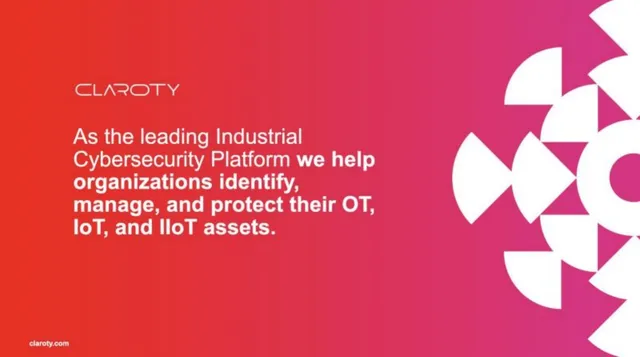 Product / solution slide 7 from Claroty