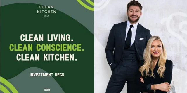 Clean Kitchen Club pitch deck cover